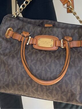 Michael Kors Black and Brown Ladies Bag